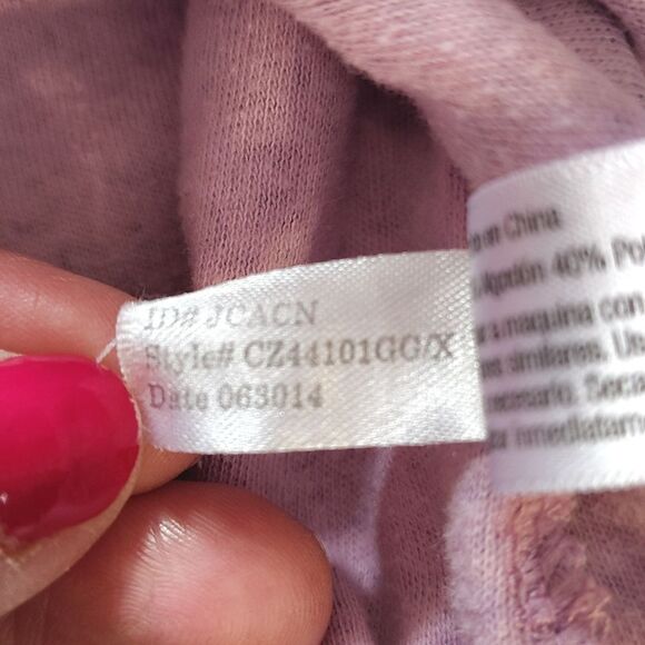 Celestial Dreams 2014 Pink Purple Floral Long Sleeve Midi Nightgown Plussize 3X - Picture 14 of 15